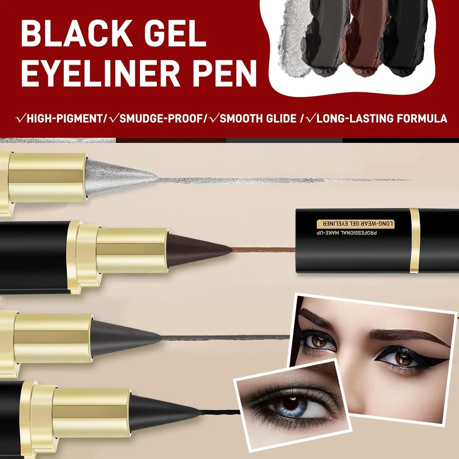 💄 The Ultimate Waterproof Matte Quick-Drying Eyeliner – Flawless Look That Lasts All Day! ✨