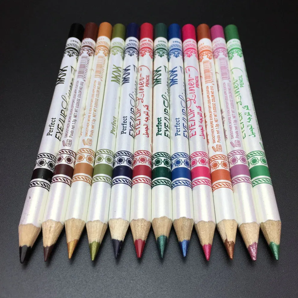 🔥 Transform Your Look with 12 Vibrant Colors – The Ultimate 3-in-1 Makeup Pencil Set! 🔥