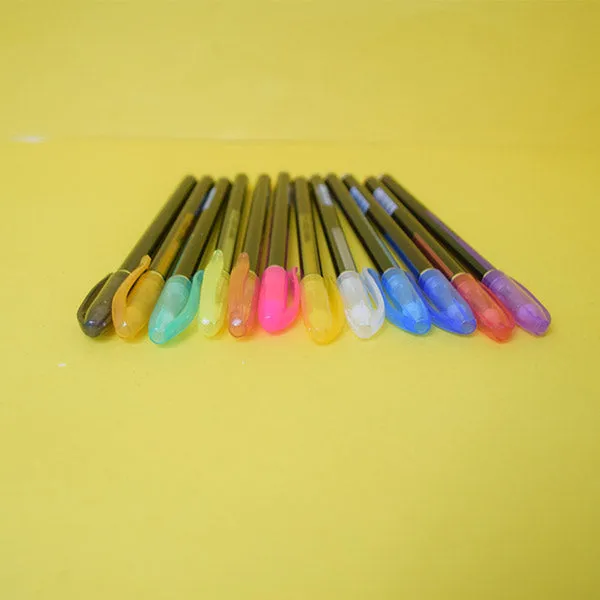 12 Different  Glitter Colors, Gel Pen Best Gift For Coloring Kids. ( Price for 1 piece)