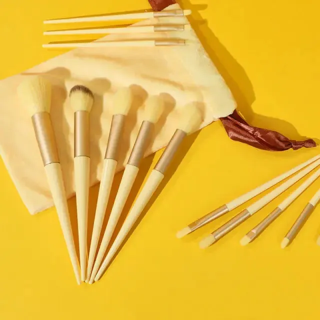 13-Piece Fluffy Makeup Brush Set