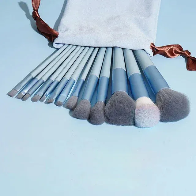 13-Piece Fluffy Makeup Brush Set