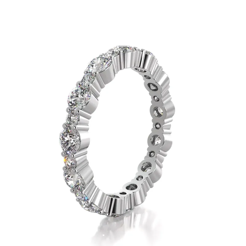 1.65 ct. Round Diamond Eternity Wedding Band