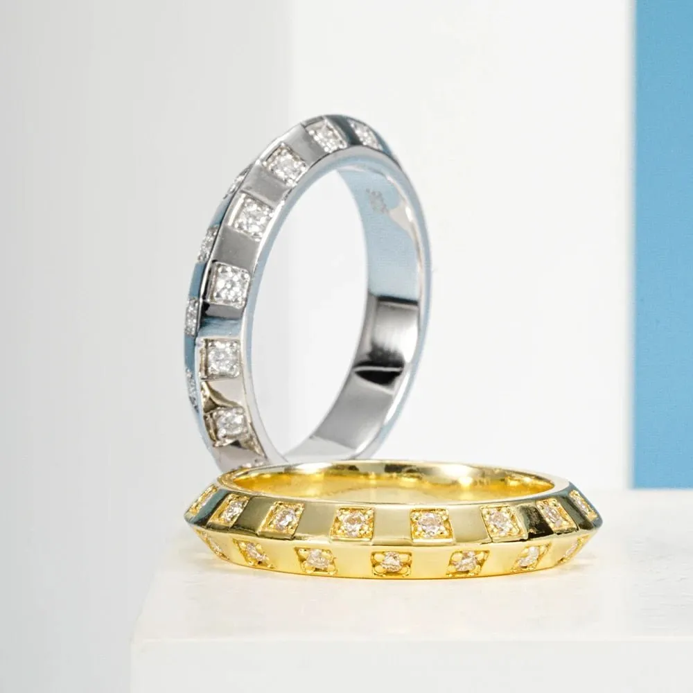 1.8mm Round Diamond Eternity Wedding Band