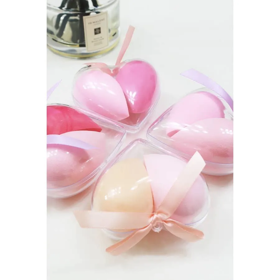 2 pk Beauty Blender in Heart Shape