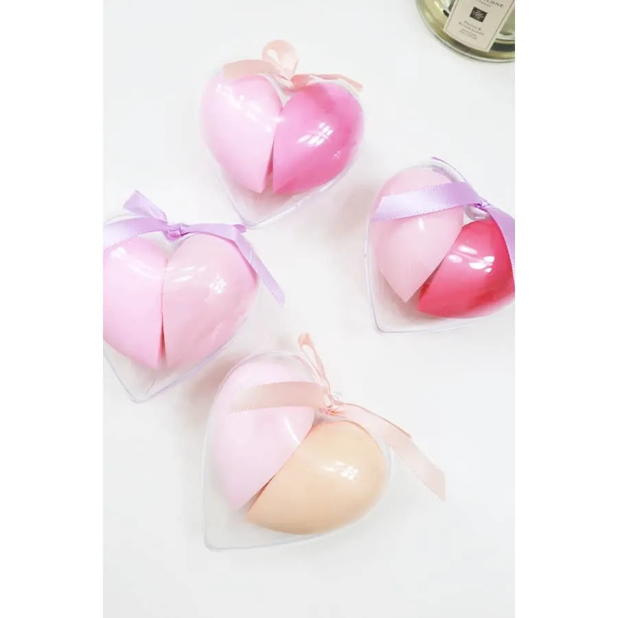 2 pk Beauty Blender in Heart Shape