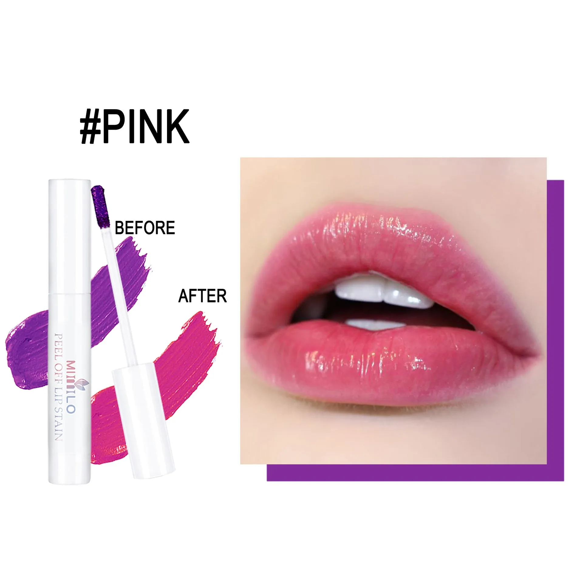 3 Colors peel off lipstick set
