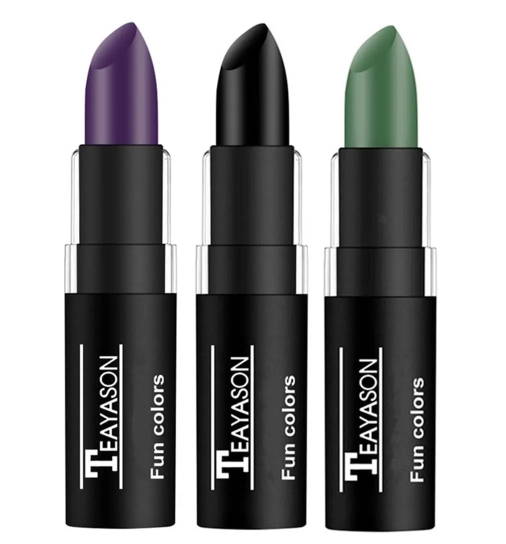 3 PCS Makeup Clown White Cream-Blendable Stick-Eye Black Sticks Face Body Paint Professional Halloween SFX Makeup,Safe Facepaint Nose&Lip Smacking for Sports Festival Make Up(White Black Red)