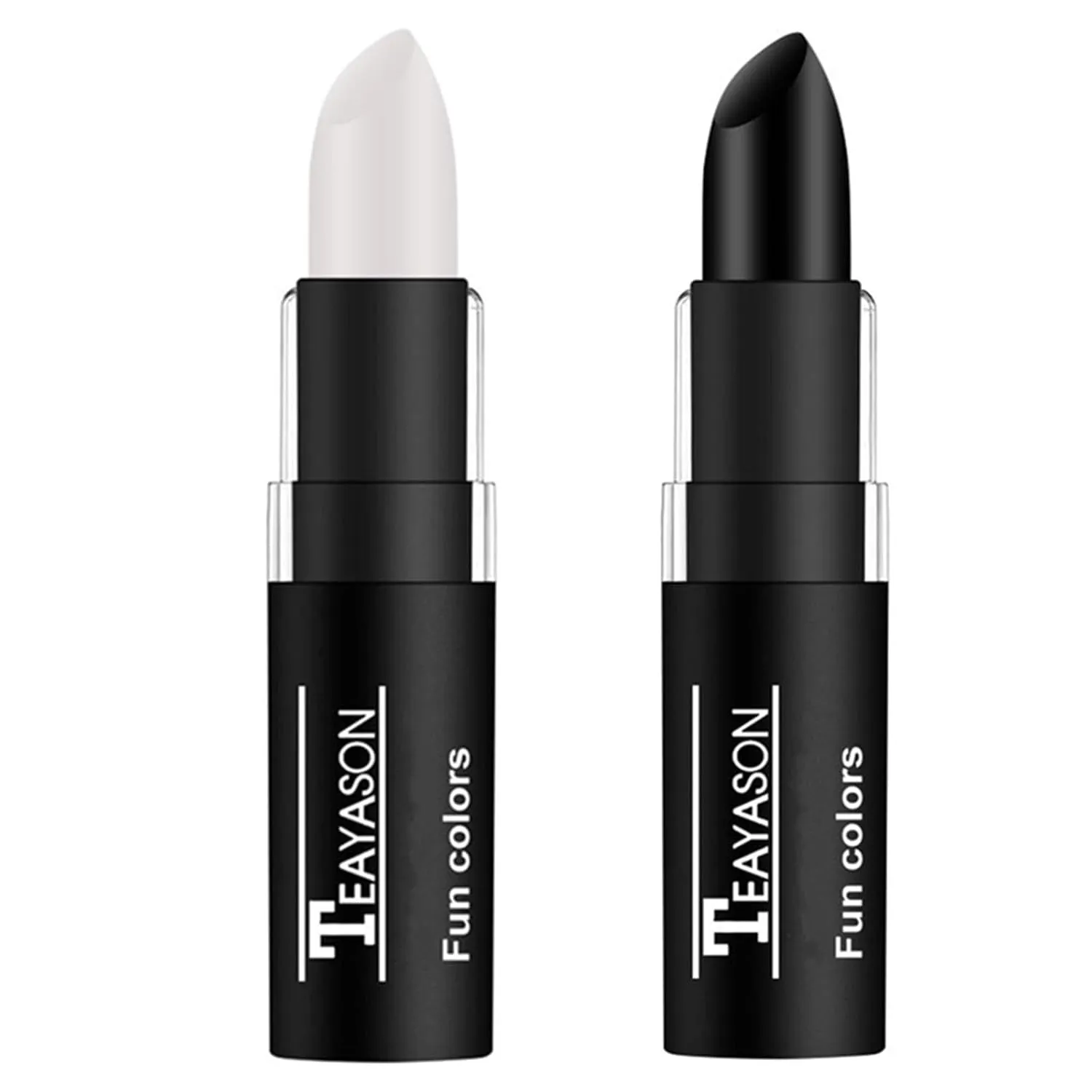 3 PCS Makeup Clown White Cream-Blendable Stick-Eye Black Sticks Face Body Paint Professional Halloween SFX Makeup,Safe Facepaint Nose&Lip Smacking for Sports Festival Make Up(White Black Red)