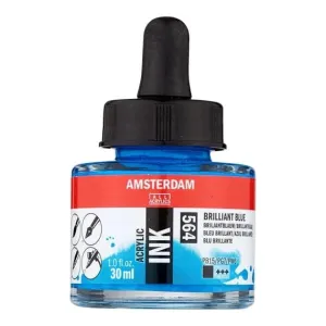 Amsterdam Acrylic Inks 30ml - Brilliant Blue