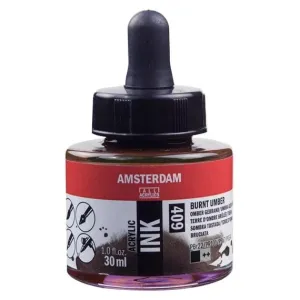Amsterdam Acrylic Inks 30ml - Burnt Umber