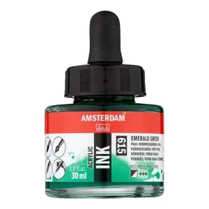 Amsterdam Acrylic Inks 30ml - Emerald Green