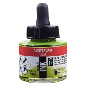 Amsterdam Acrylic Inks 30ml - Olive Green Light