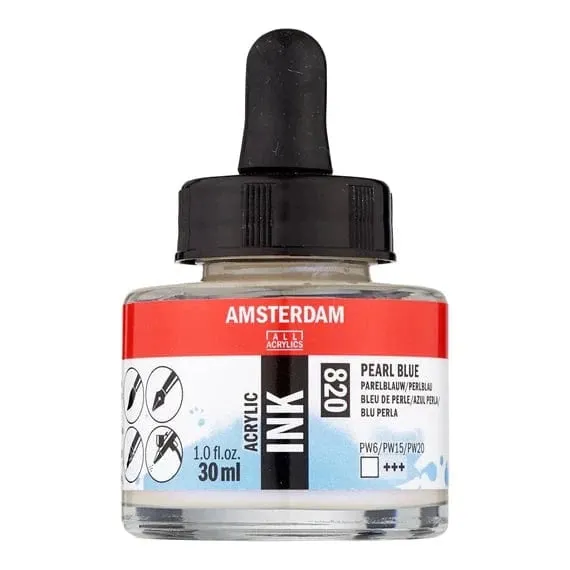 Amsterdam Acrylic Inks 30ml - Pearl Blue