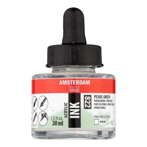 Amsterdam Acrylic Inks 30ml - Pearl Green