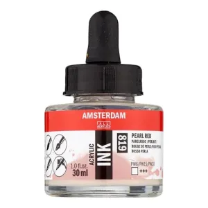 Amsterdam Acrylic Inks 30ml - Pearl Red