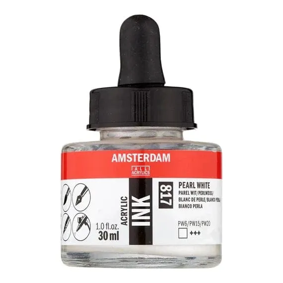 Amsterdam Acrylic Inks 30ml - Pearl White