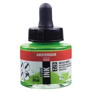 Amsterdam Acrylic Inks 30ml - Reflex Green