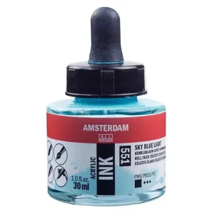 Amsterdam Acrylic Inks 30ml - Sky Blue Light