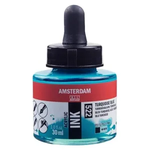 Amsterdam Acrylic Inks 30ml - Turquoise Blue