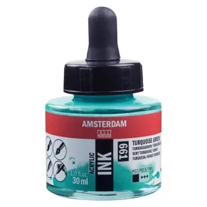 Amsterdam Acrylic Inks 30ml - Turquoise Green