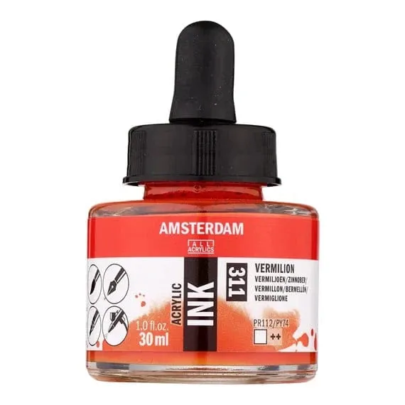 Amsterdam Acrylic Inks 30ml - Vermilion