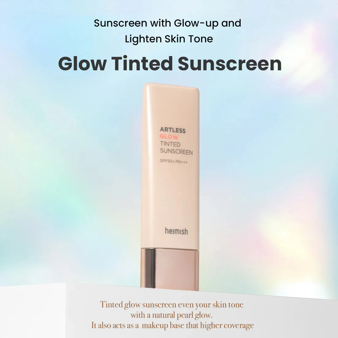 Artless Glow Tinted Sunscreen Shine Beige SPF50