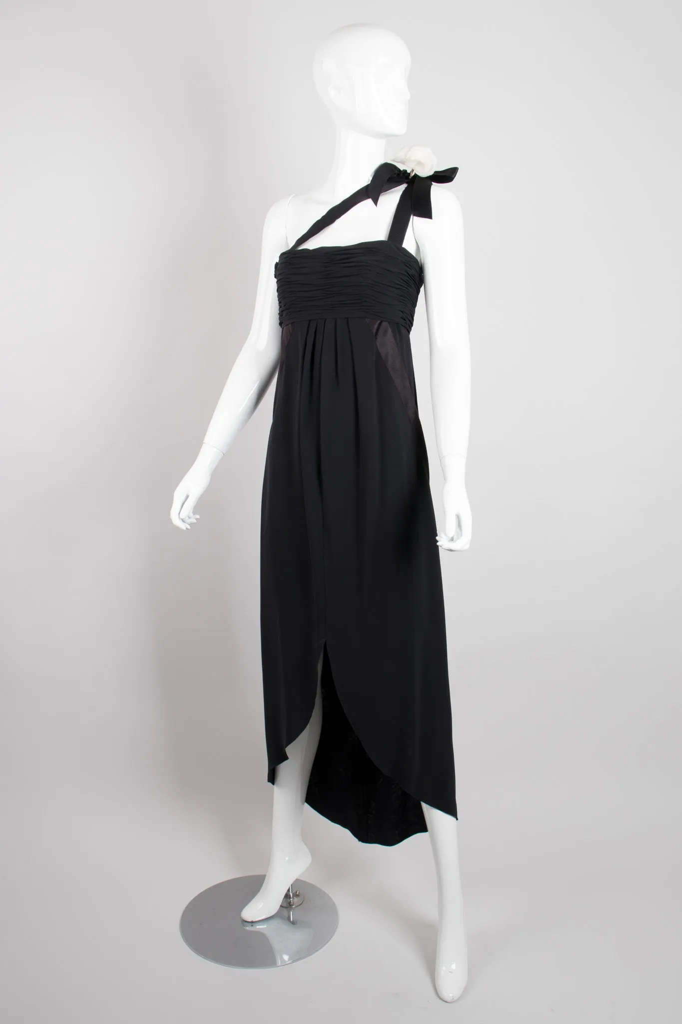 Asymmetrical Chiffon Camelia Dress