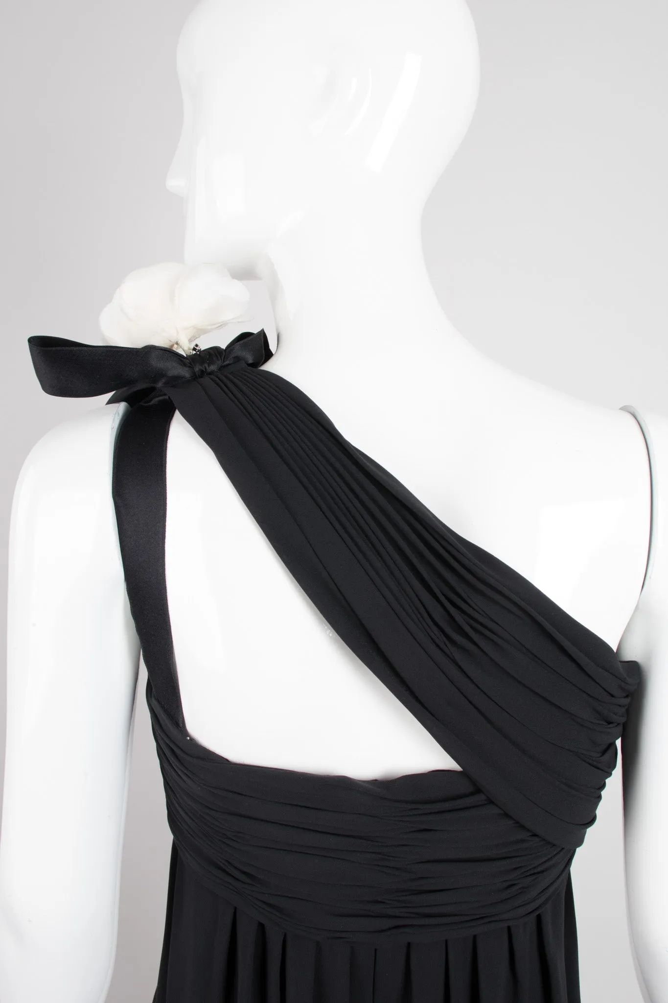 Asymmetrical Chiffon Camelia Dress