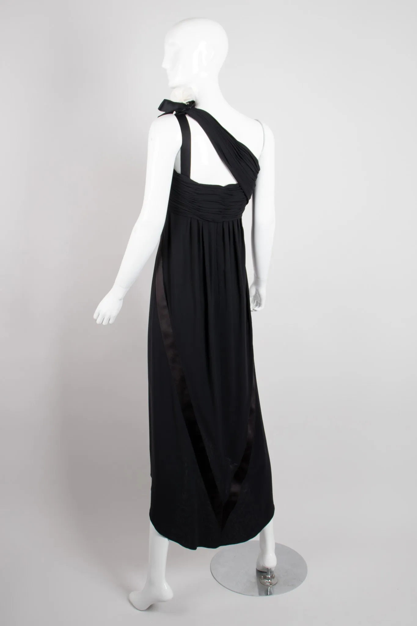 Asymmetrical Chiffon Camelia Dress