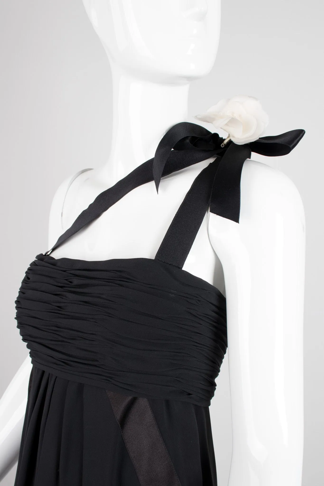 Asymmetrical Chiffon Camelia Dress