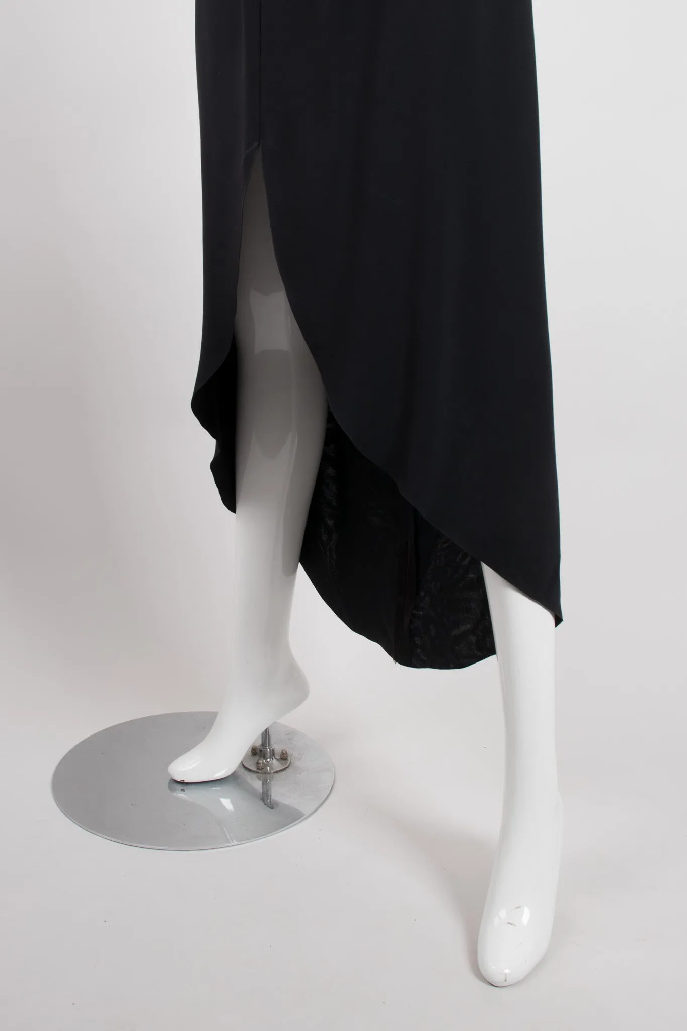 Asymmetrical Chiffon Camelia Dress