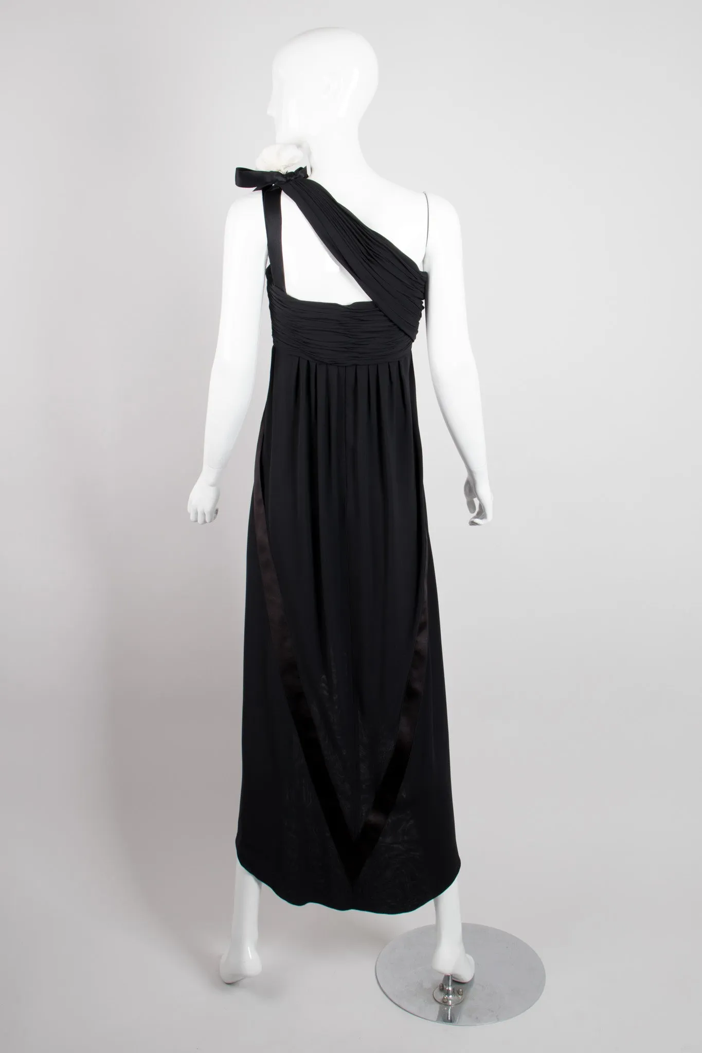 Asymmetrical Chiffon Camelia Dress