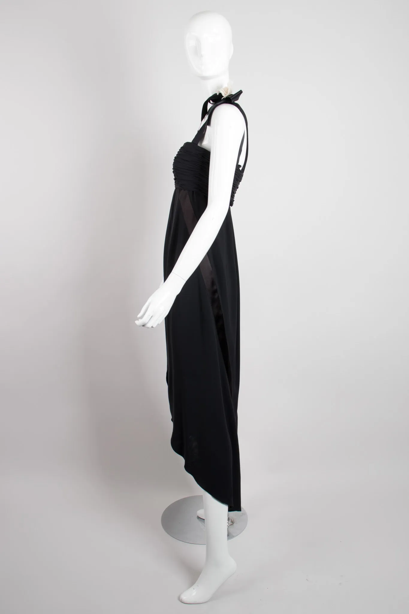 Asymmetrical Chiffon Camelia Dress