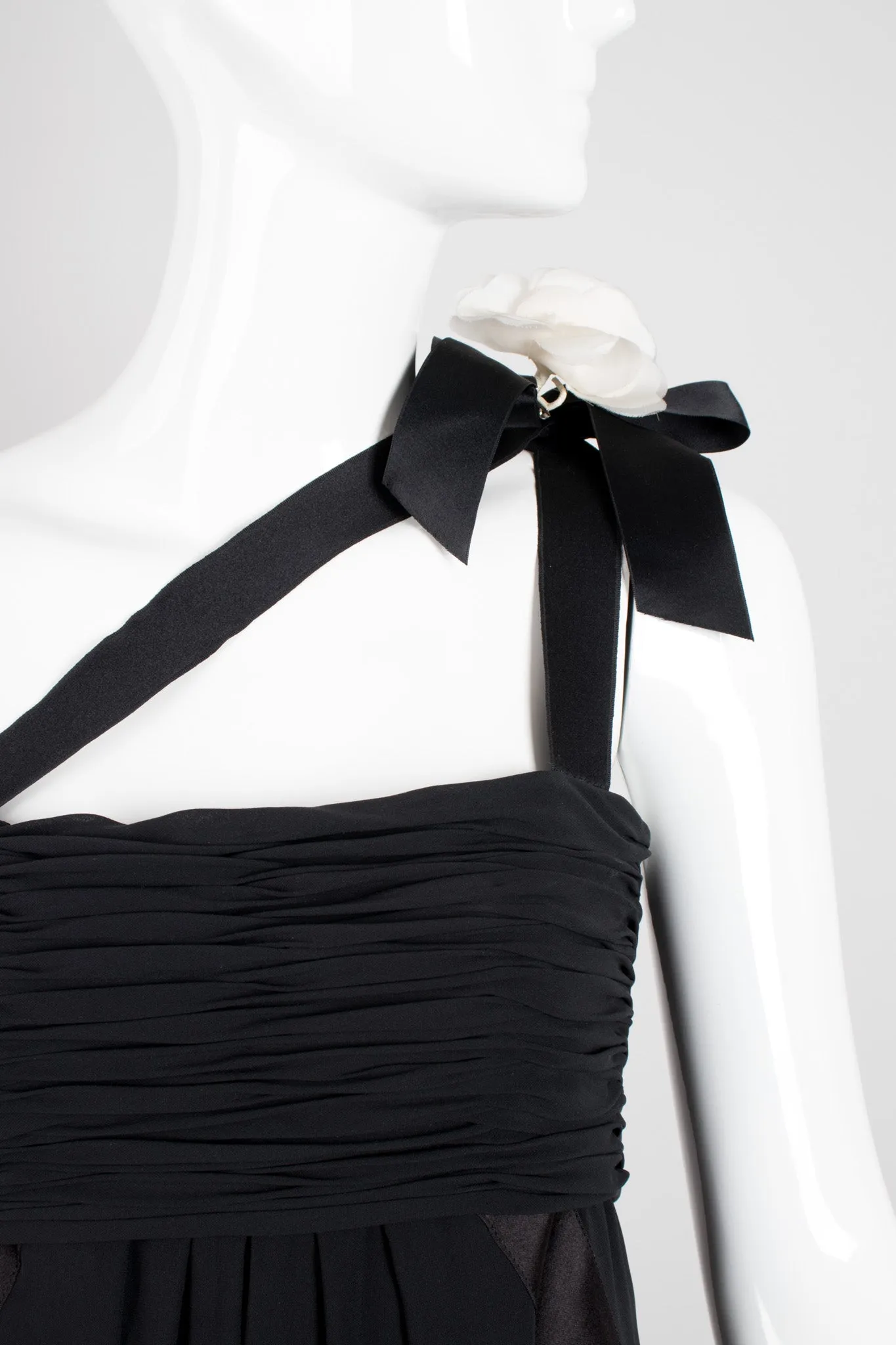 Asymmetrical Chiffon Camelia Dress