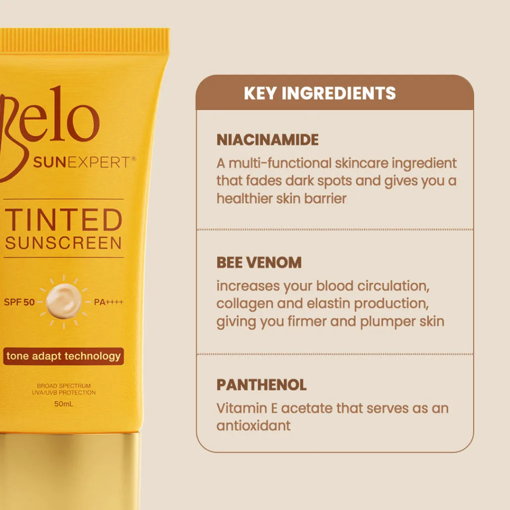 B1T1 Belo SunExpert Tinted Sunscreen SPF50 PA    (2x50ml)