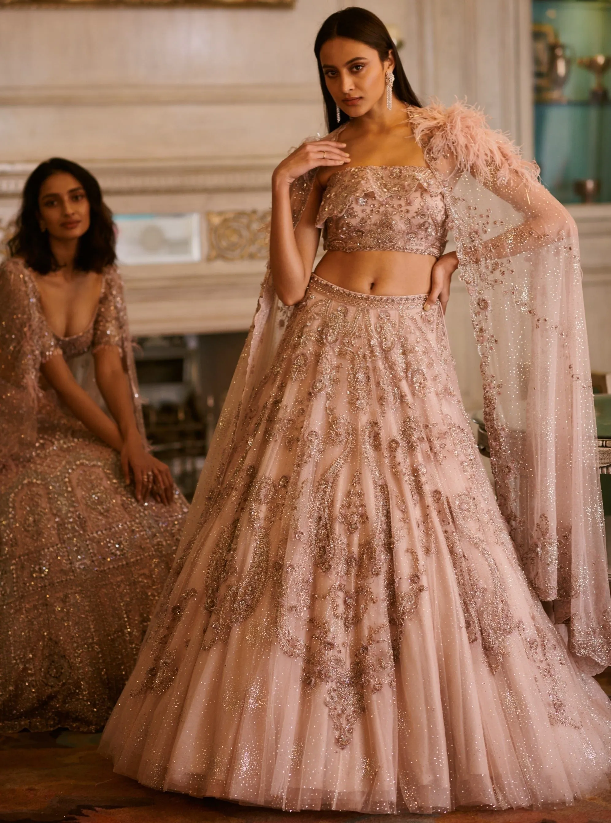 Blush Pink Ilina Lehenga Set