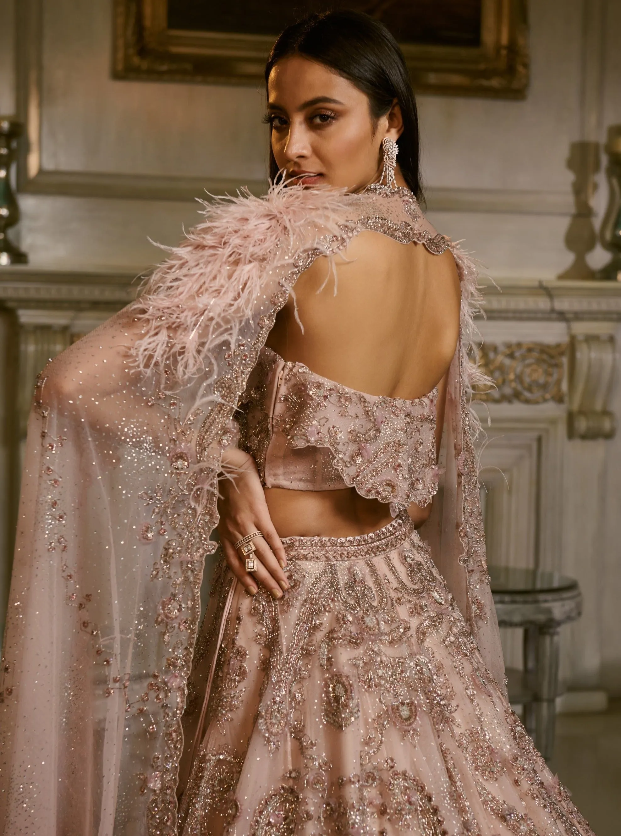 Blush Pink Ilina Lehenga Set