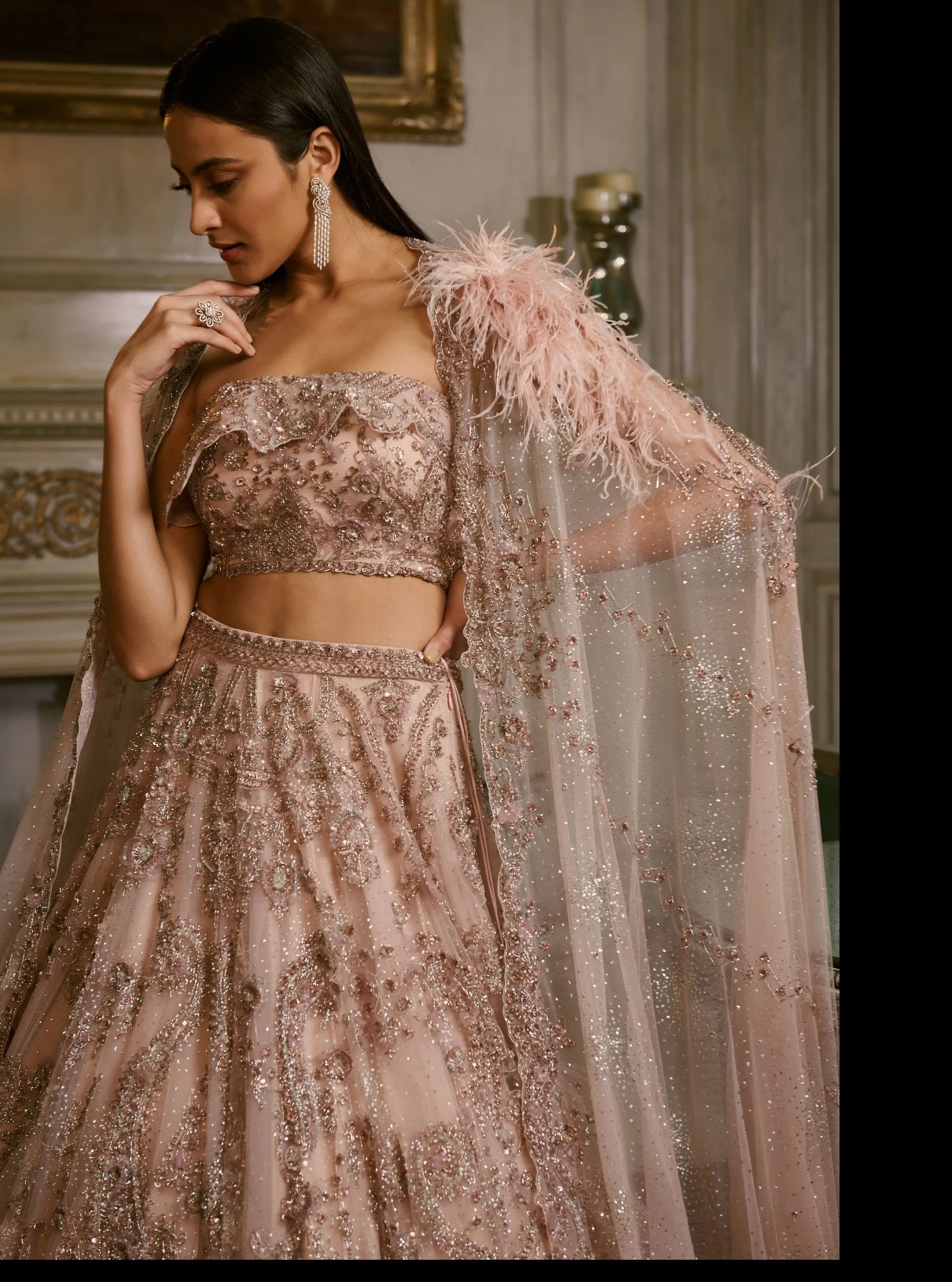 Blush Pink Ilina Lehenga Set