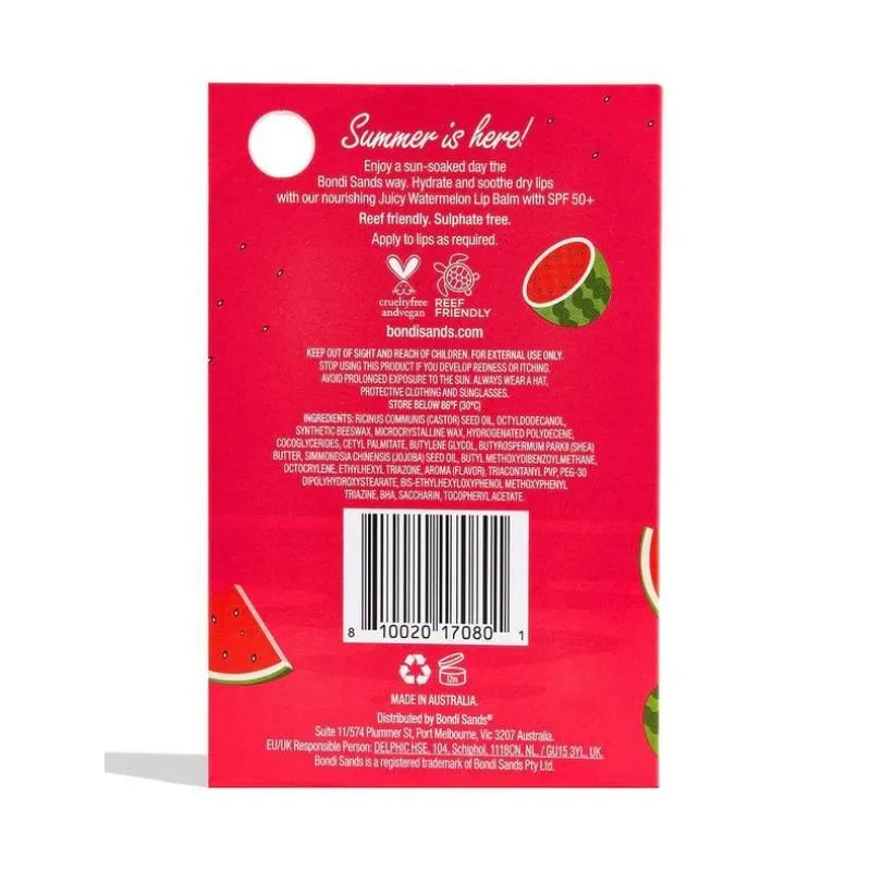 Bondi Sands Lip Balm SPF 50  Juicy Watermelon 10g