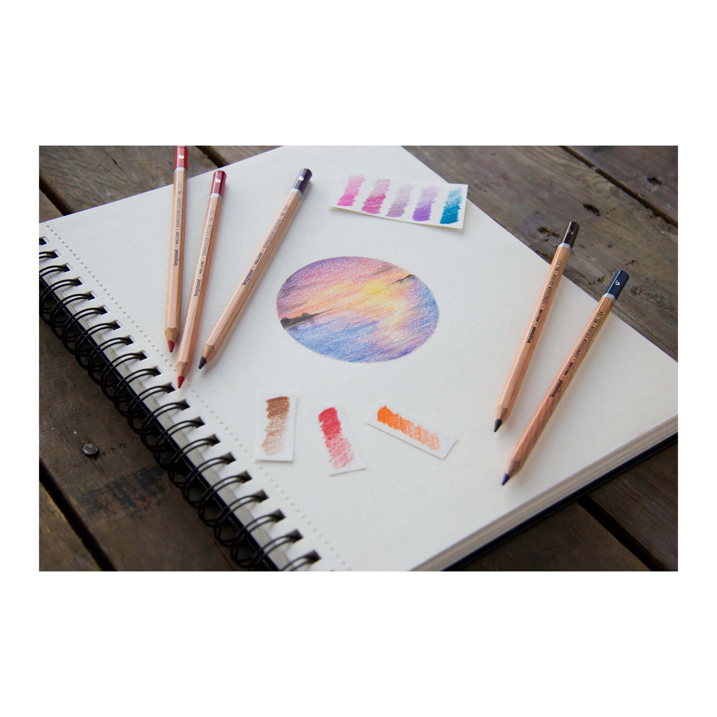 Bruynzeel Expression Colored Pencils, Set of 4