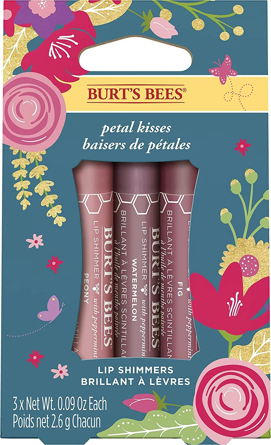Burt's Bees Gift Set, 5 Essential Prodcuts, Deep Cleansing Cream, Hand Salve, Body Lotion, Foot Cream & Lip Balm, Travel Size