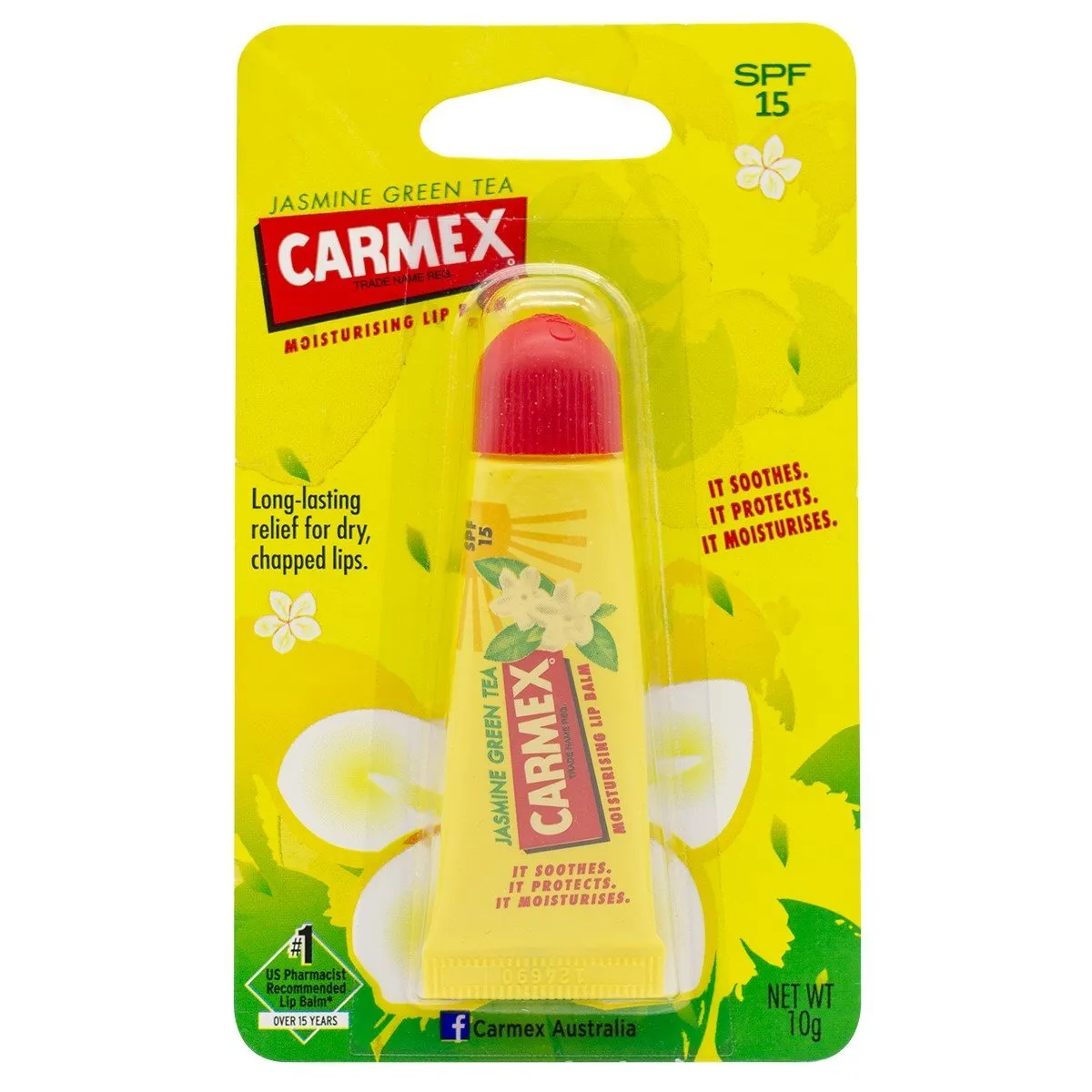 Carmex Lip Balm Jasmine Green Tea Squeeze Tube 10g