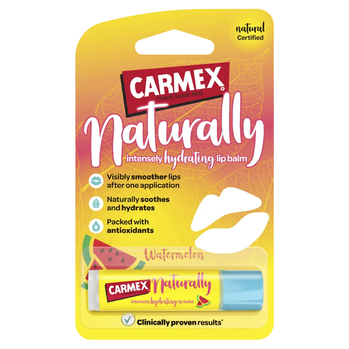 Carmex Naturally Intensely Hydrating Lip Balm Watermelon 4.25g