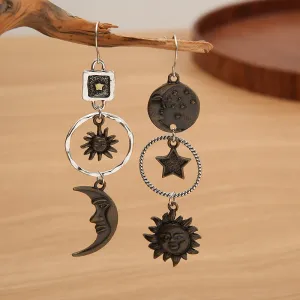 Celestial Glow Star, Sun & Moon Earrings