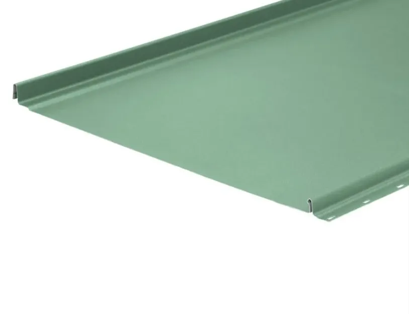 Cladco 30/500 GreenCoat® 0.7 Steel Standing Seam Roof Sheet with Eaves Lip (no Ribs)