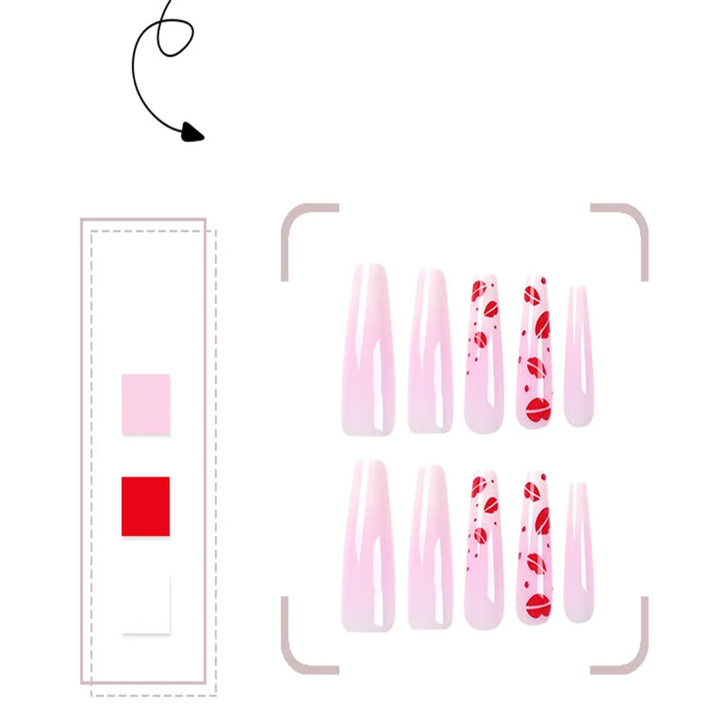 Coffin French gradient lip print