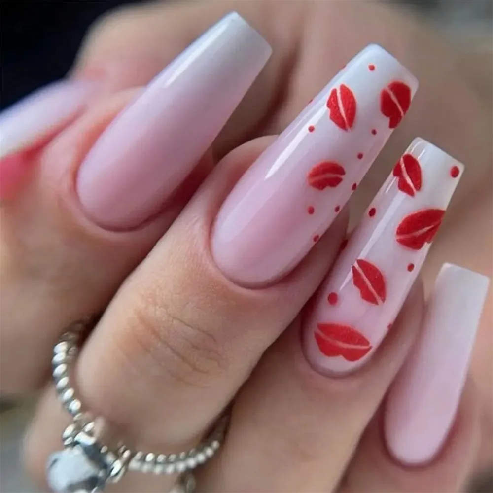 Coffin French gradient lip print