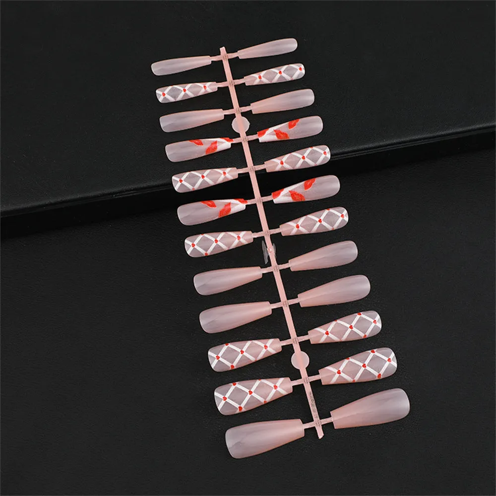 Coffin Red lip stripes Diamonds