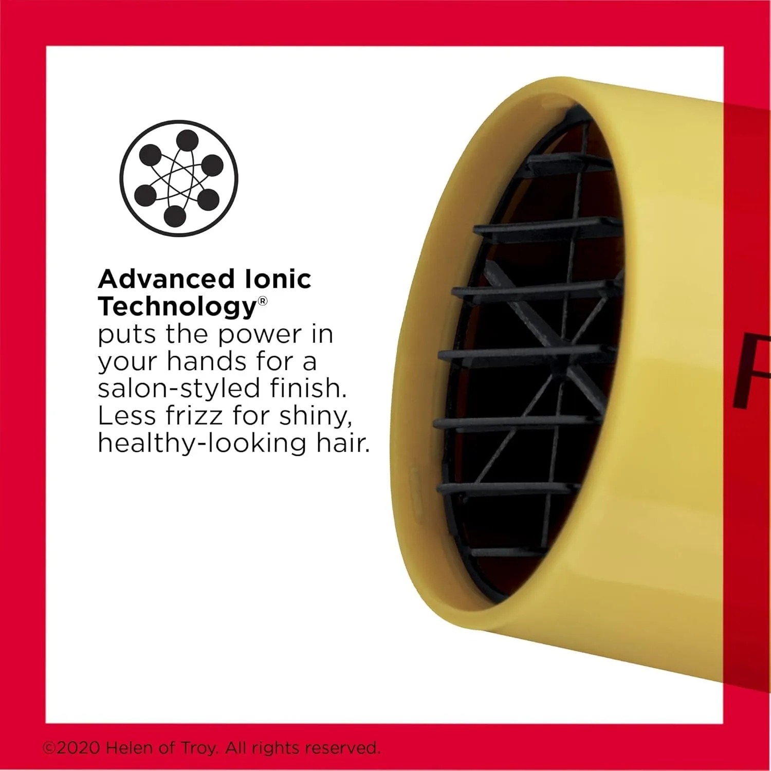 Compact Hair Dryer | 1875W Lightweight Design, Perfect for Travel, (Yellow)