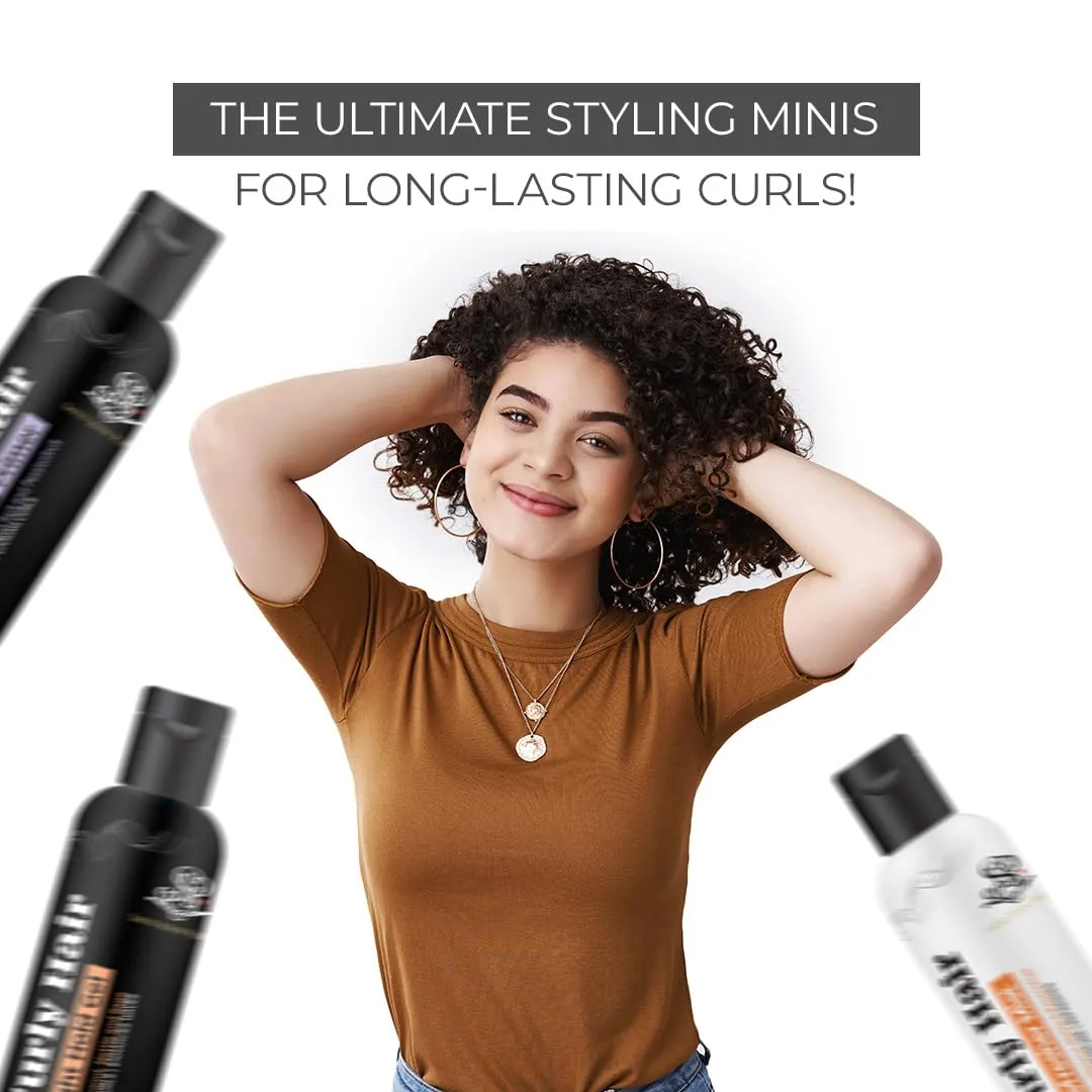 Curly Hair Plumping Primer, Gel Light and Refresher Mist Set | Frizzy Curly Hair Products | Hair spray | Hair care for curly hair | Magic hair care for curls| By Bollywood Hair Stylist Savio John Pereira - 50ml each